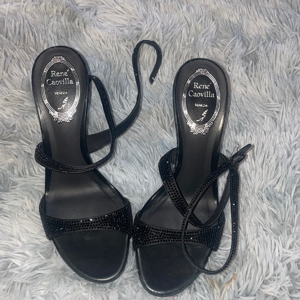 Rene Caovilla Women's Crystal-Embellished High-Heel Sandals